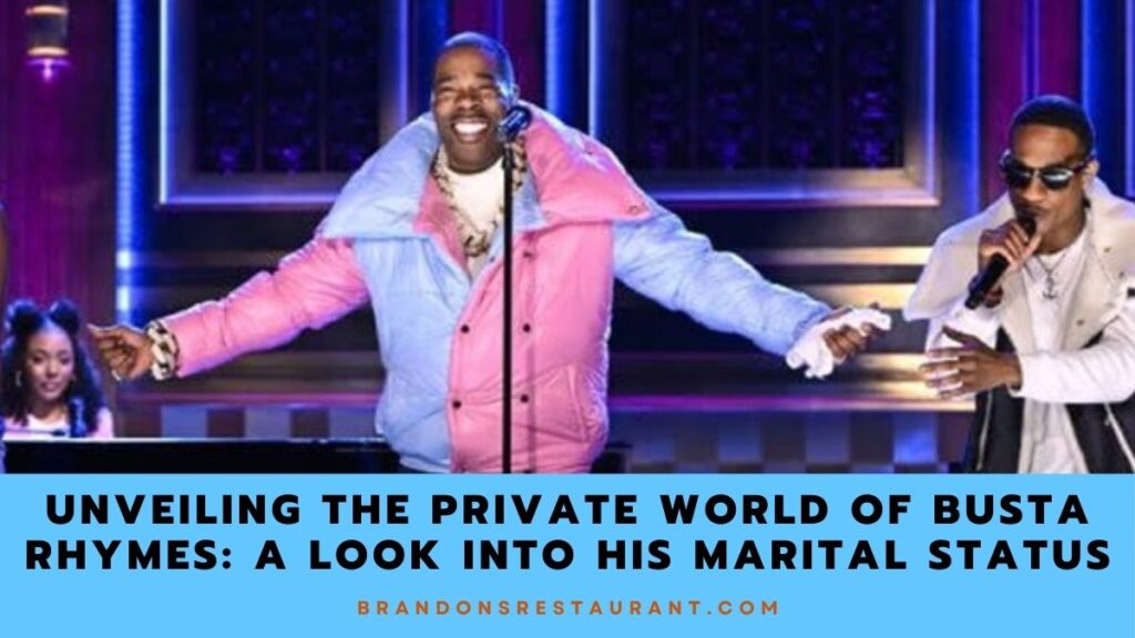 Unveiling The Private World Of Busta Rhymes A Look Into His Marital Status